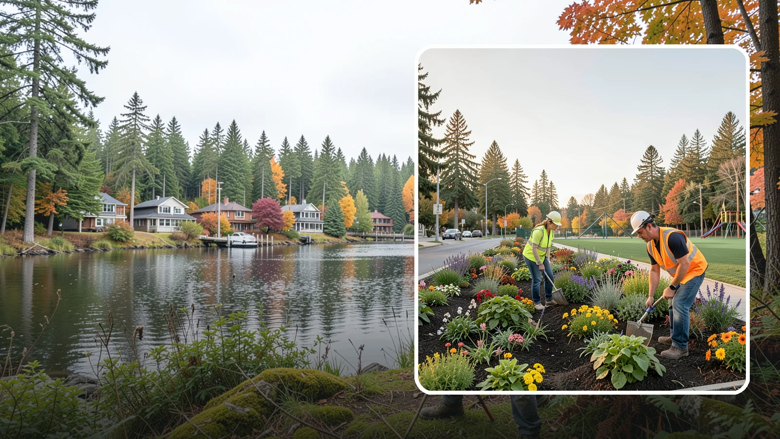 Seasonal Flower Planting in La Conner, Skagit County, WA - Rotating seasonal color displays that keep civic beds and containers vibrant through every season.