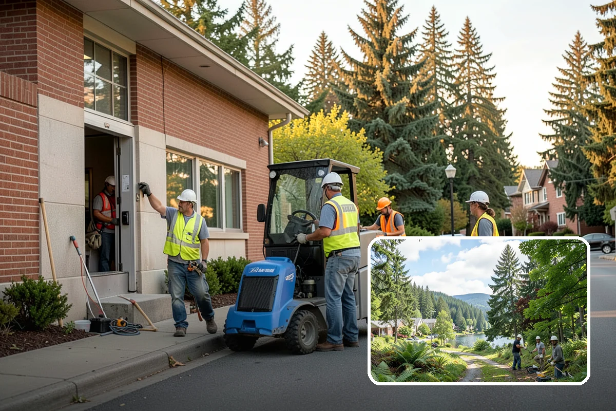 Seasonal Flower Planting in Lake Forest Park, King County, WA - Continuous seasonal color at high-visibility locations