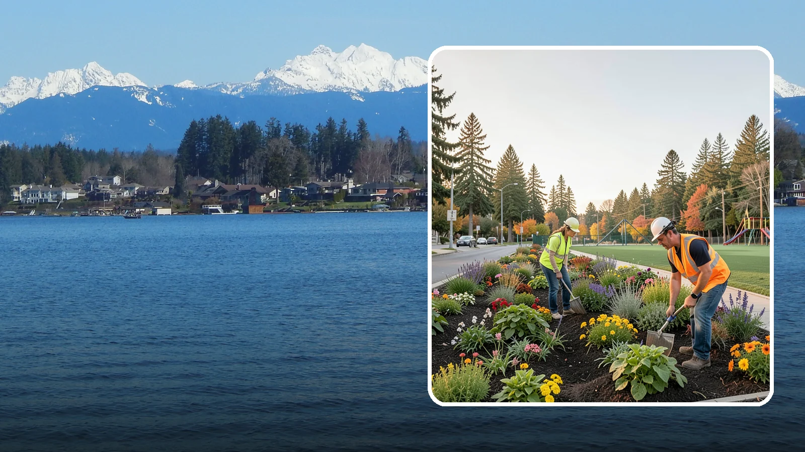 Seasonal Flower Planting in Lake Stevens, Snohomish County, WA - Rotating seasonal color displays that keep civic beds and containers vibrant through every season.
