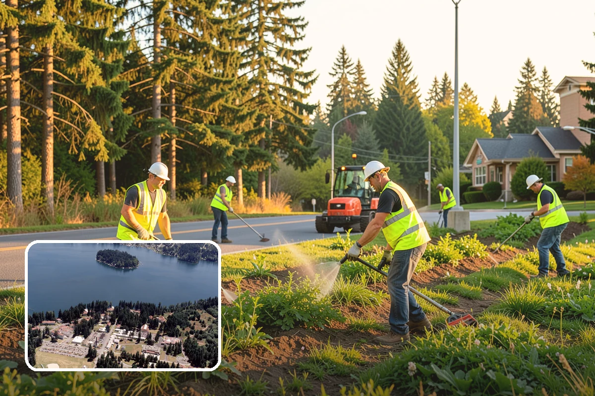 Seasonal Flower Planting in Lakewood, Pierce County, WA - Continuous seasonal color at high-visibility locations