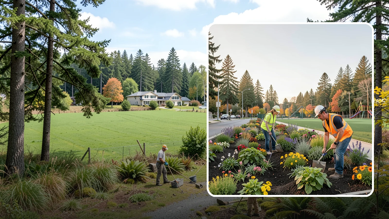 Seasonal Flower Planting in Lyman, Skagit County, WA - Rotating seasonal color displays that keep civic beds and containers vibrant through every season.