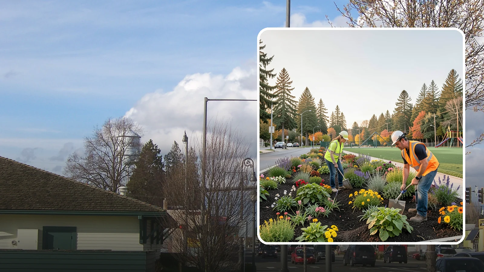 Seasonal Flower Planting in Marysville, Snohomish County, WA - Rotating seasonal color displays that keep civic beds and containers vibrant through every season.