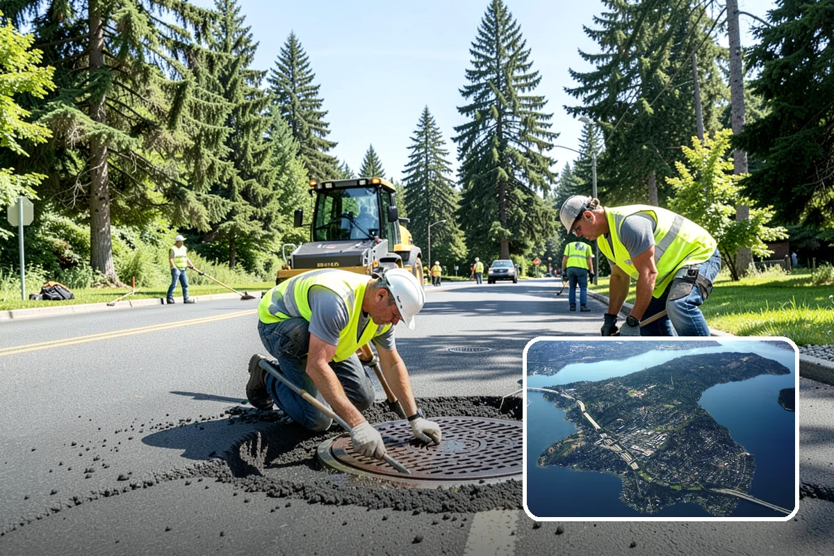 Seasonal Flower Planting in Mercer Island, King County, WA - Continuous seasonal color at high-visibility locations