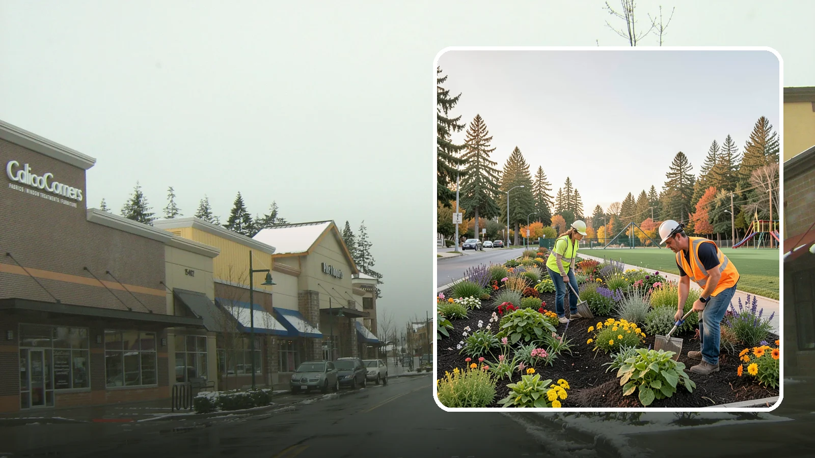 Seasonal Flower Planting in Mill Creek, Snohomish County, WA - Rotating seasonal color displays that keep civic beds and containers vibrant through every season.