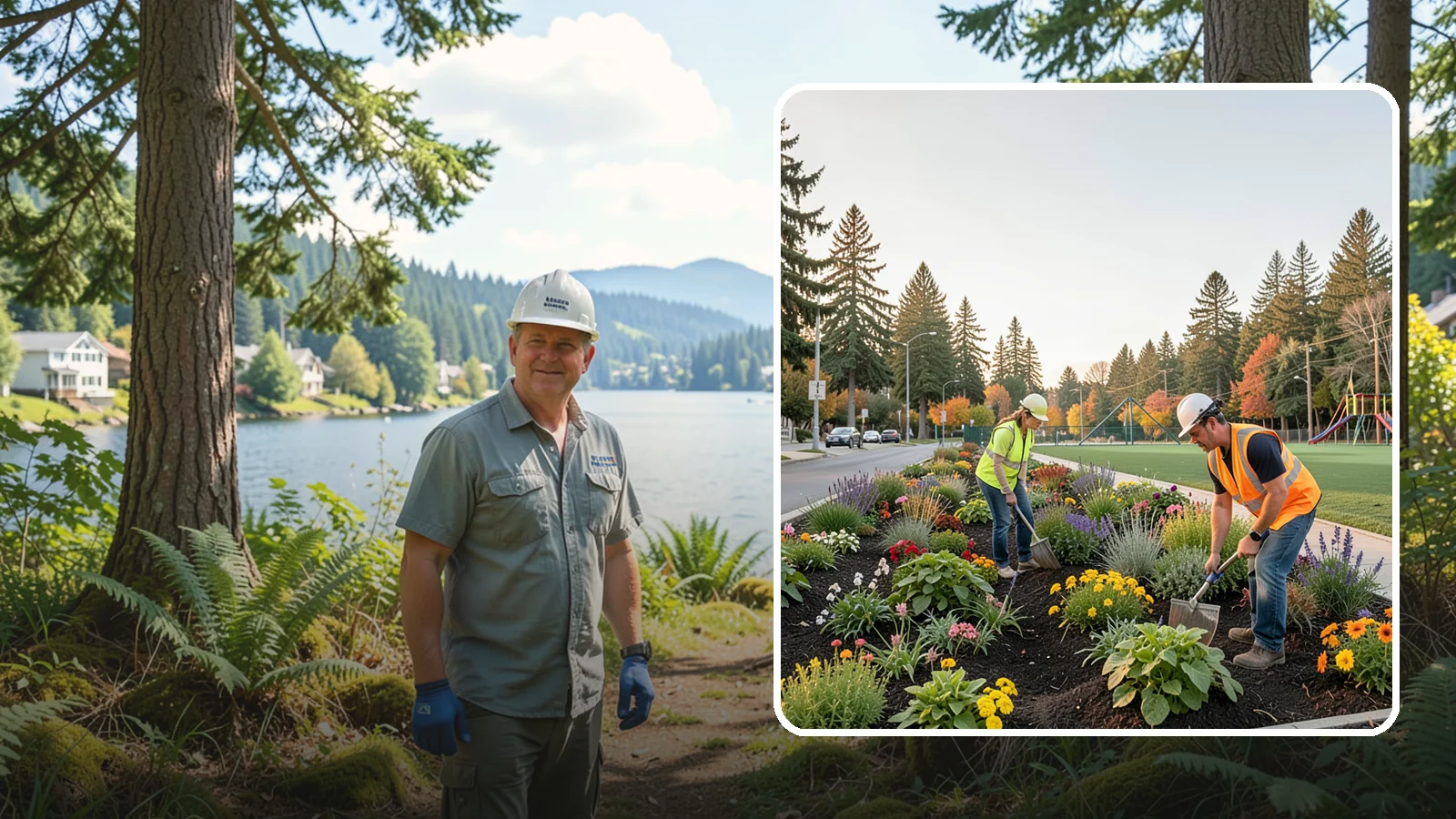 Seasonal Flower Planting in Milton, King County, WA - Rotating seasonal color displays that keep civic beds and containers vibrant through every season.