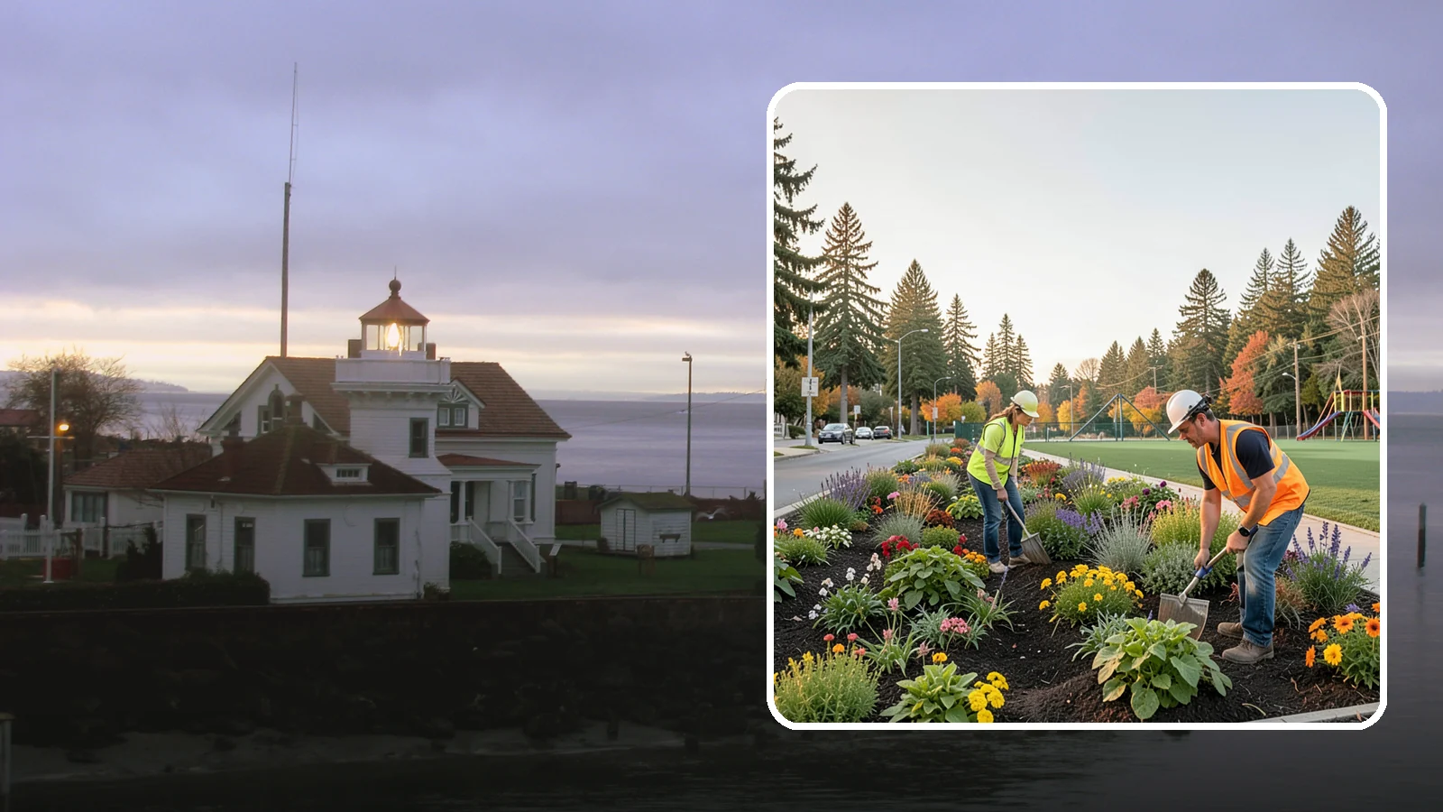 Seasonal Flower Planting in Mukilteo, Snohomish County, WA - Rotating seasonal color displays that keep civic beds and containers vibrant through every season.