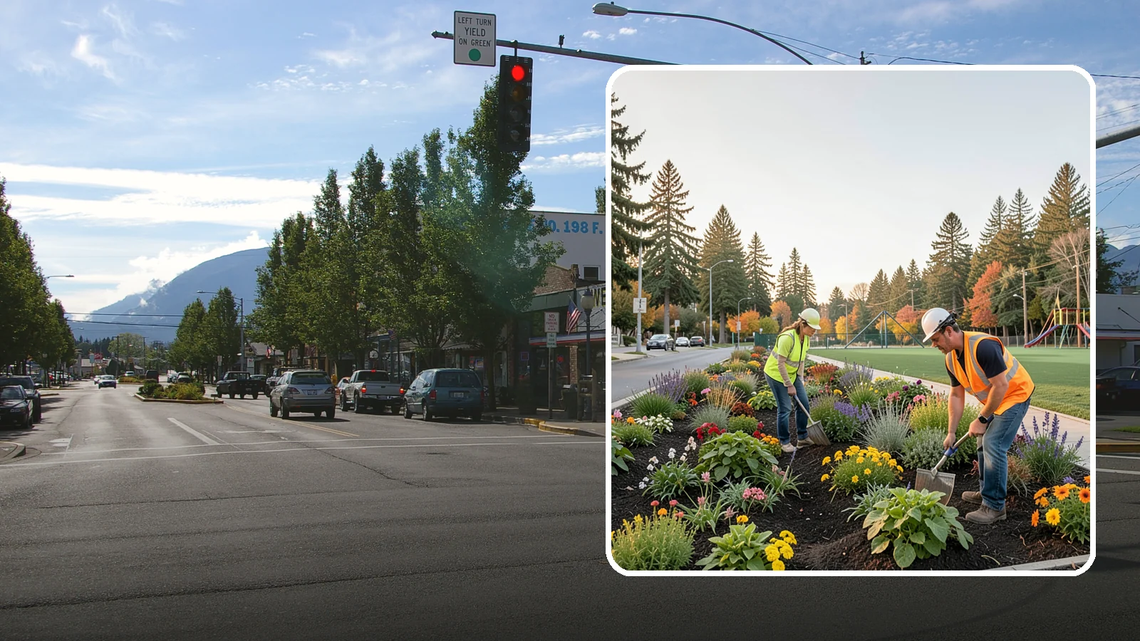 Seasonal Flower Planting in North Bend, King County, WA - Rotating seasonal color displays that keep civic beds and containers vibrant through every season.