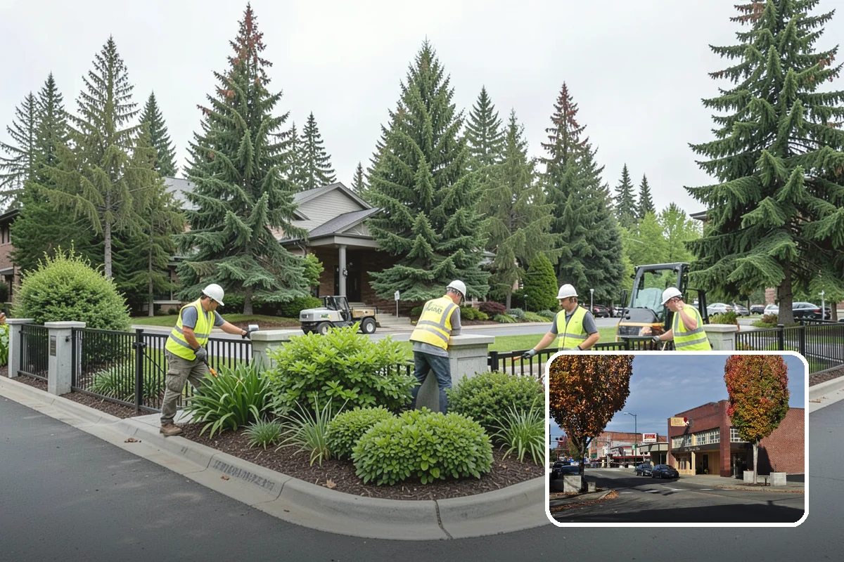 Seasonal Flower Planting in Puyallup, Pierce County, WA - Continuous seasonal color at high-visibility locations
