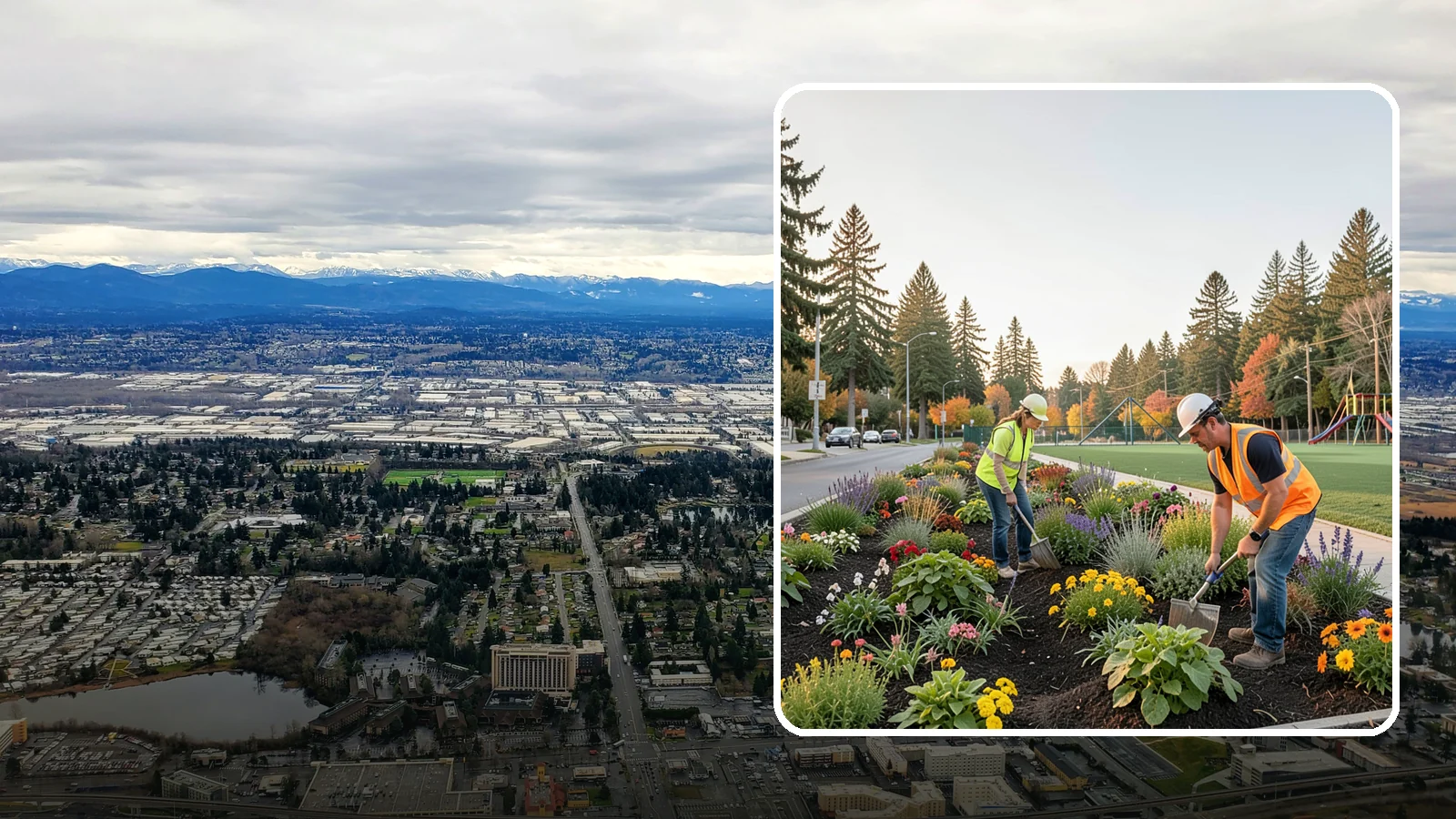 Seasonal Flower Planting in SeaTac, King County, WA - Rotating seasonal color displays that keep civic beds and containers vibrant through every season.