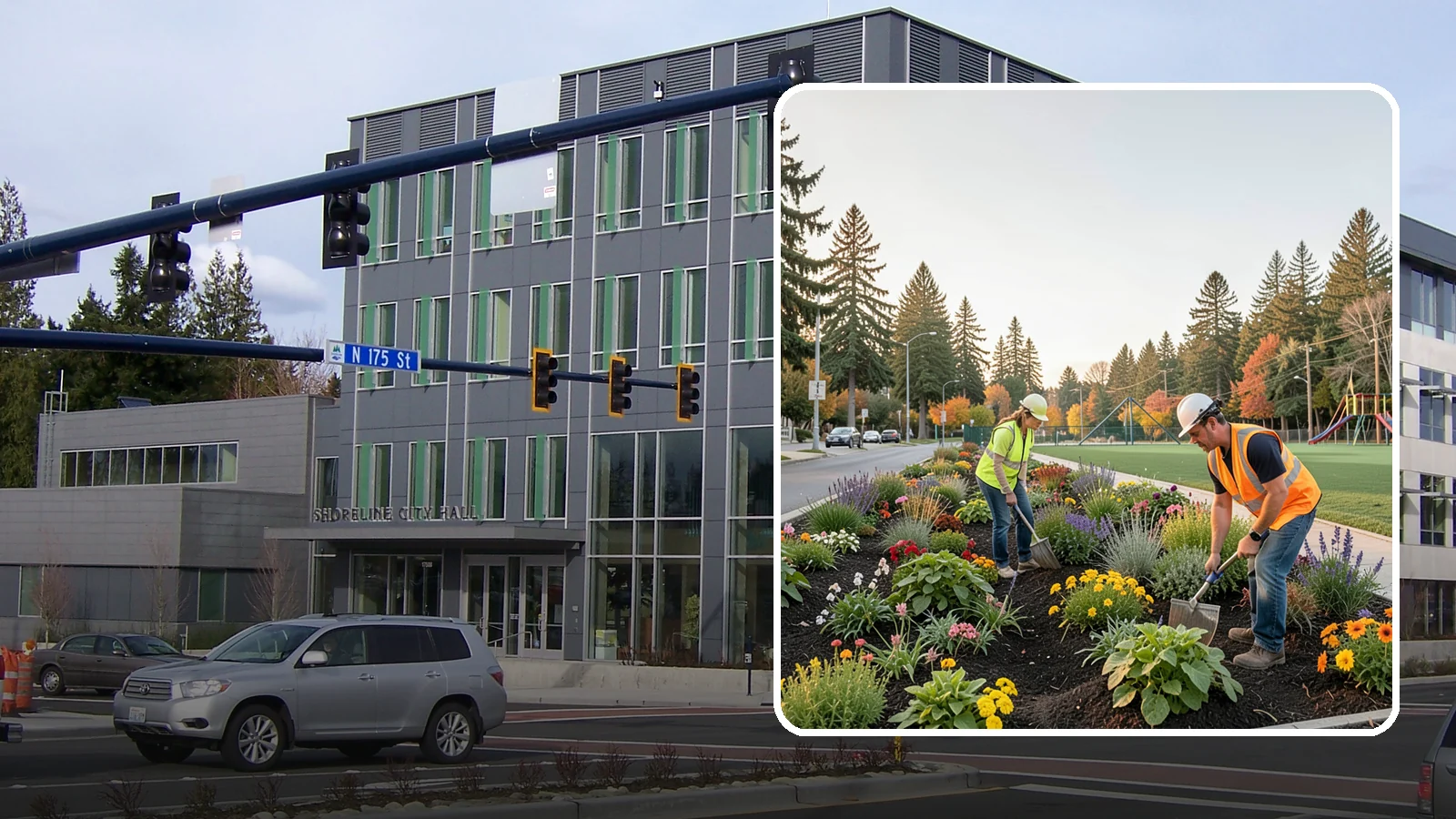 Seasonal Flower Planting in Shoreline, King County, WA - Rotating seasonal color displays that keep civic beds and containers vibrant through every season.
