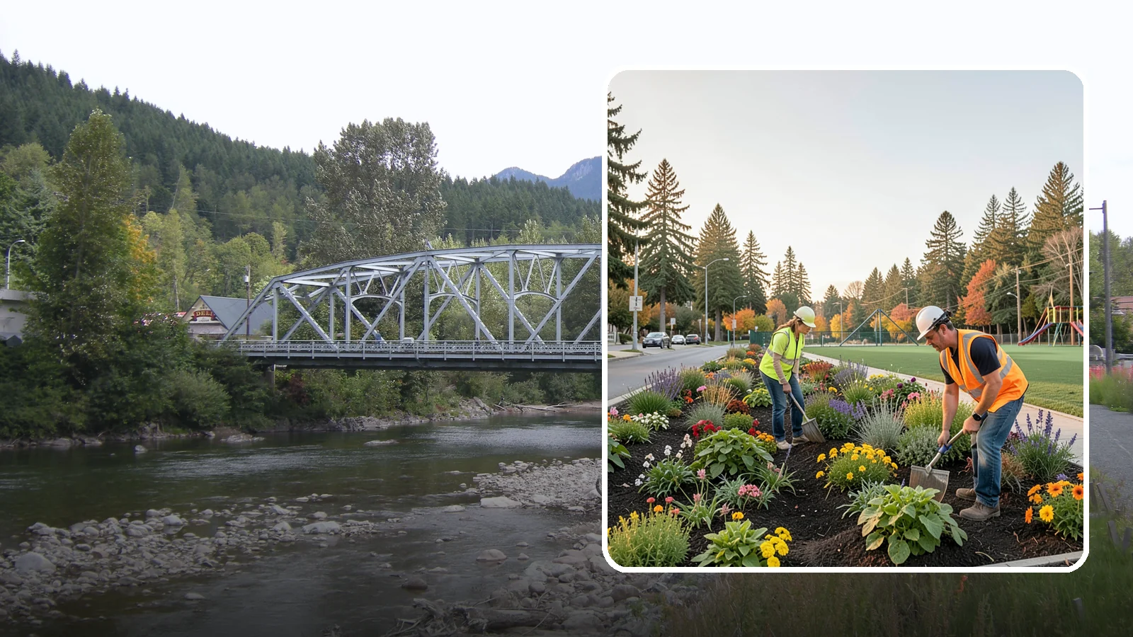 Seasonal Flower Planting in Skykomish, King County, WA - Rotating seasonal color displays that keep civic beds and containers vibrant through every season.