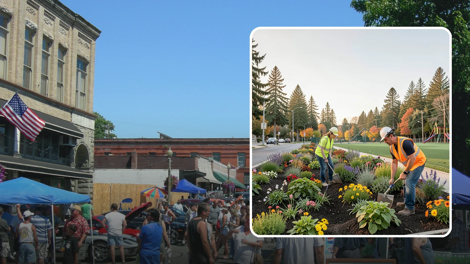 Seasonal Flower Planting in Snohomish, Snohomish County, WA - Rotating seasonal color displays that keep civic beds and containers vibrant through every season.