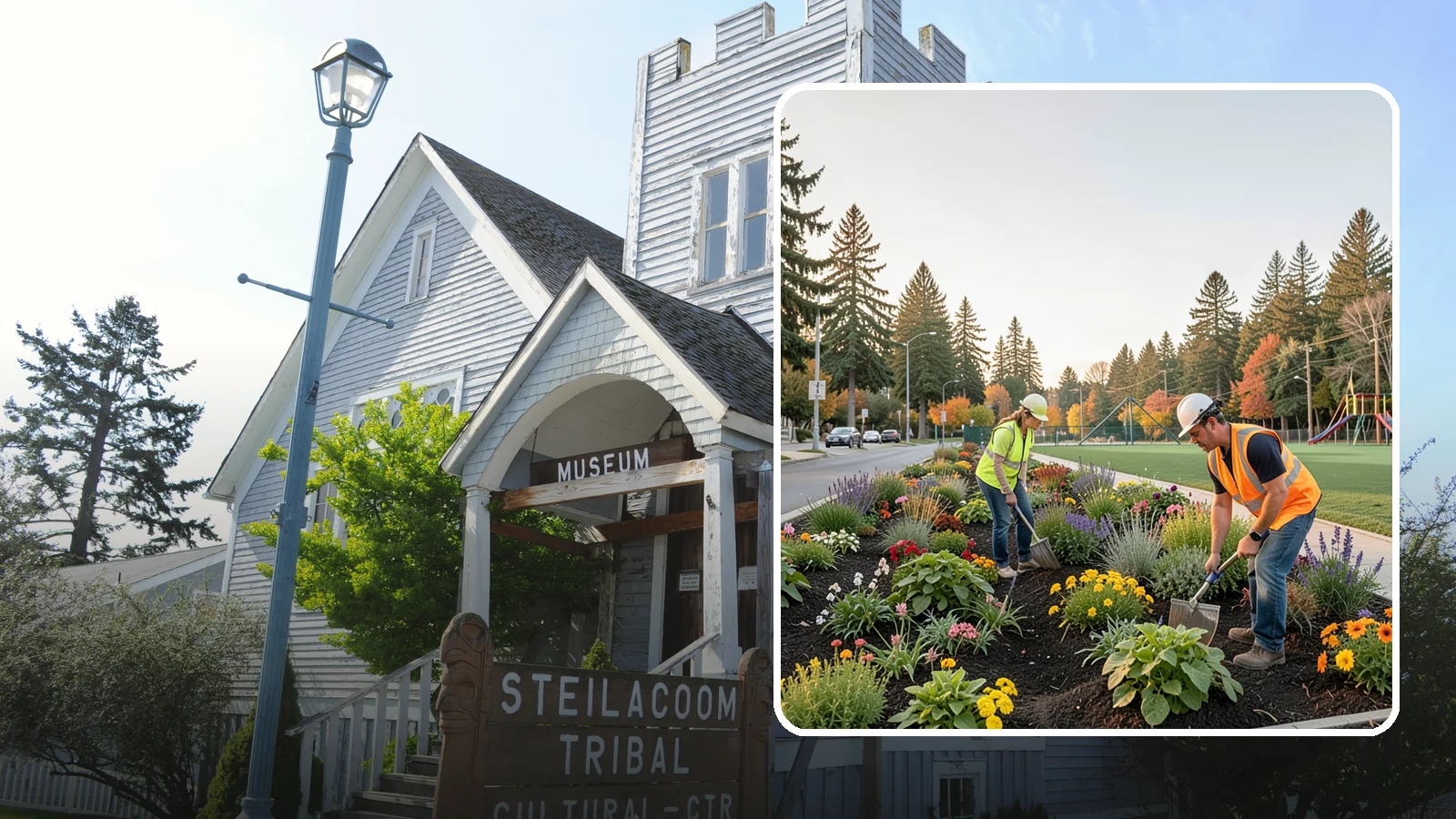 Seasonal Flower Planting in Steilacoom, Pierce County, WA - Rotating seasonal color displays that keep civic beds and containers vibrant through every season.