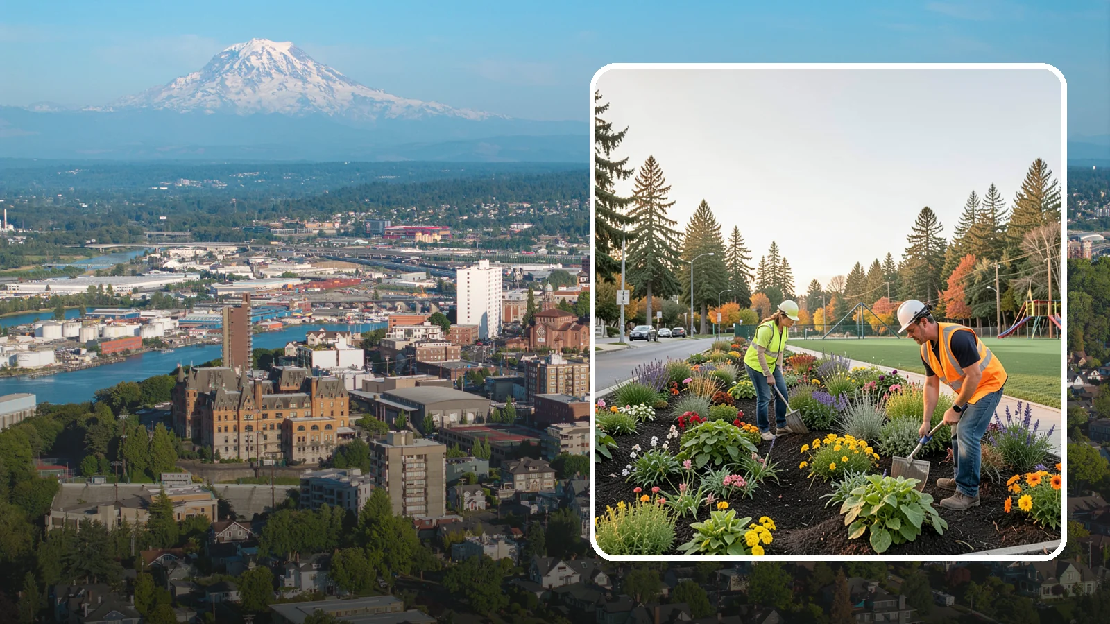 Seasonal Flower Planting in Tacoma, Pierce County, WA - Rotating seasonal color displays that keep civic beds and containers vibrant through every season.