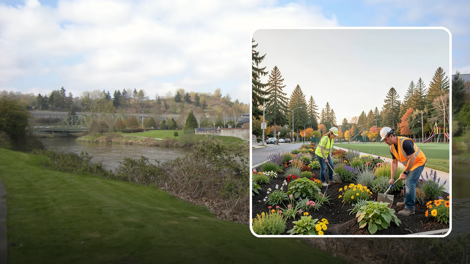 Seasonal Flower Planting in Tukwila, King County, WA - Rotating seasonal color displays that keep civic beds and containers vibrant through every season.