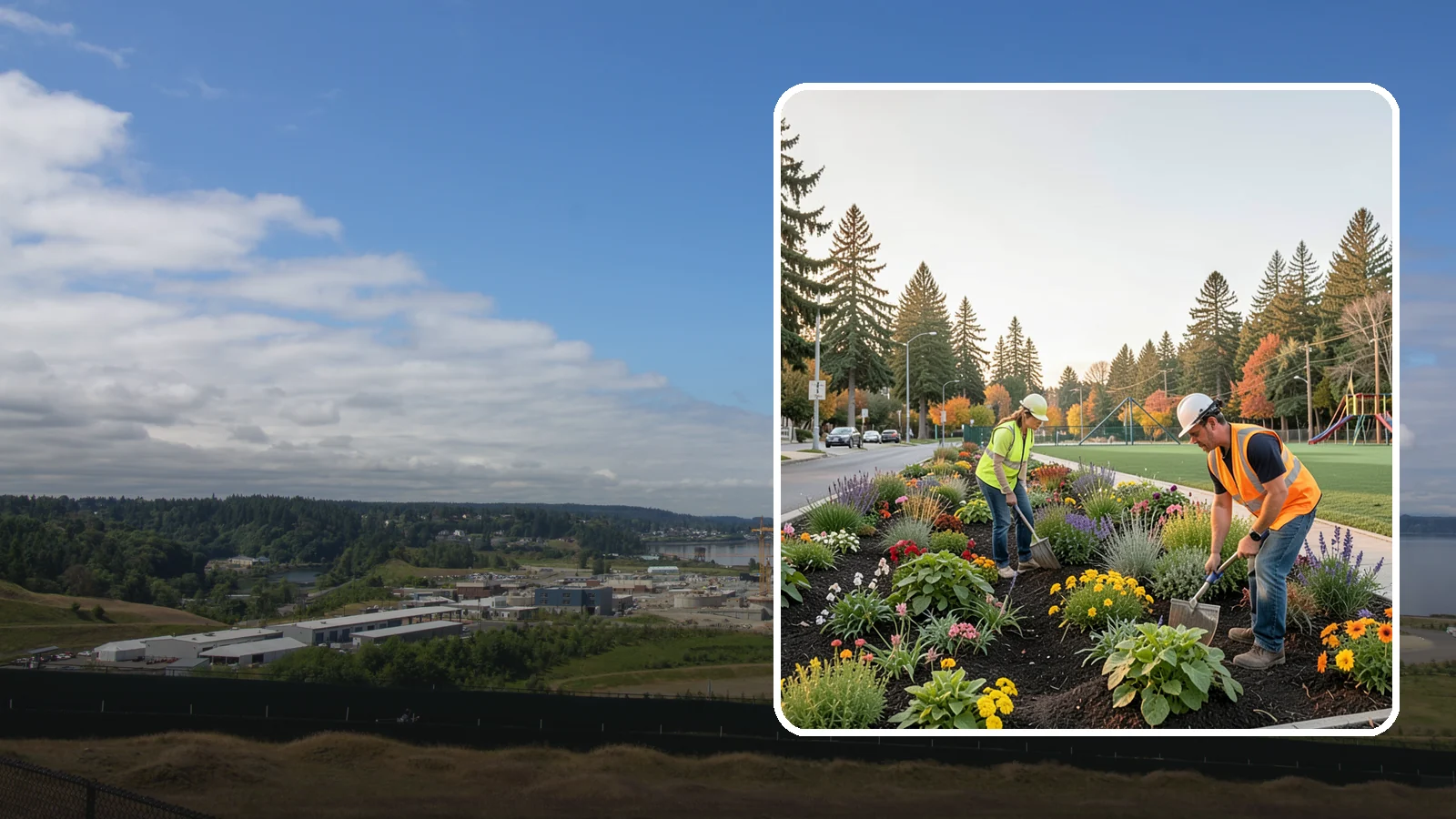 Seasonal Flower Planting in University Place, Pierce County, WA - Rotating seasonal color displays that keep civic beds and containers vibrant through every season.