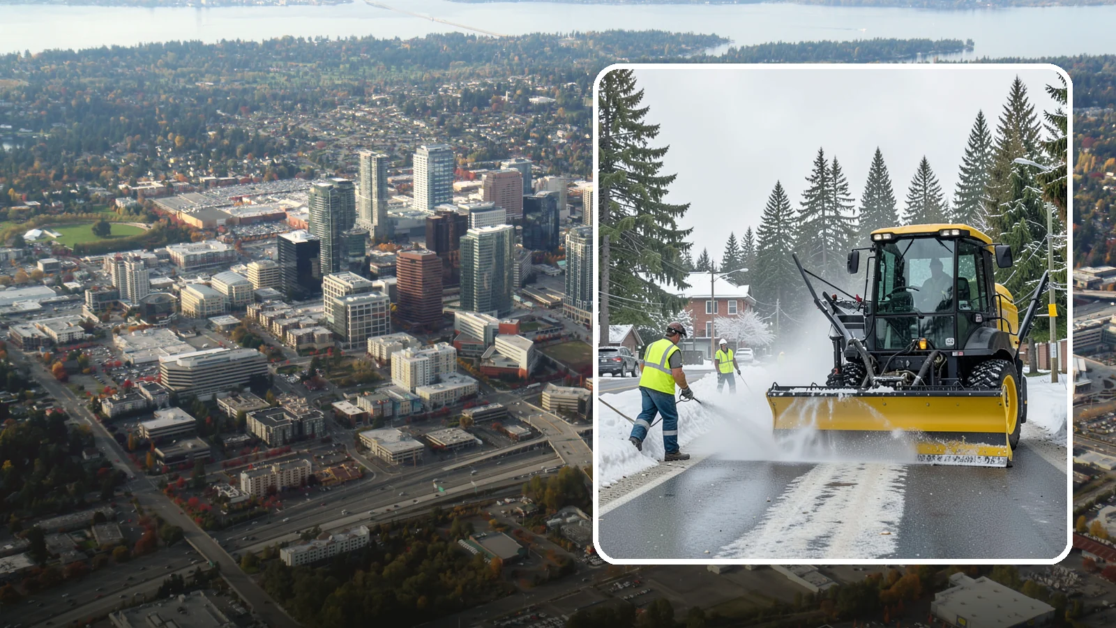Seasonal Snow Removal Contract in Bellevue, King County, WA - A full-season snow and ice contract giving agencies predictable coverage, budgeting, and accountability.