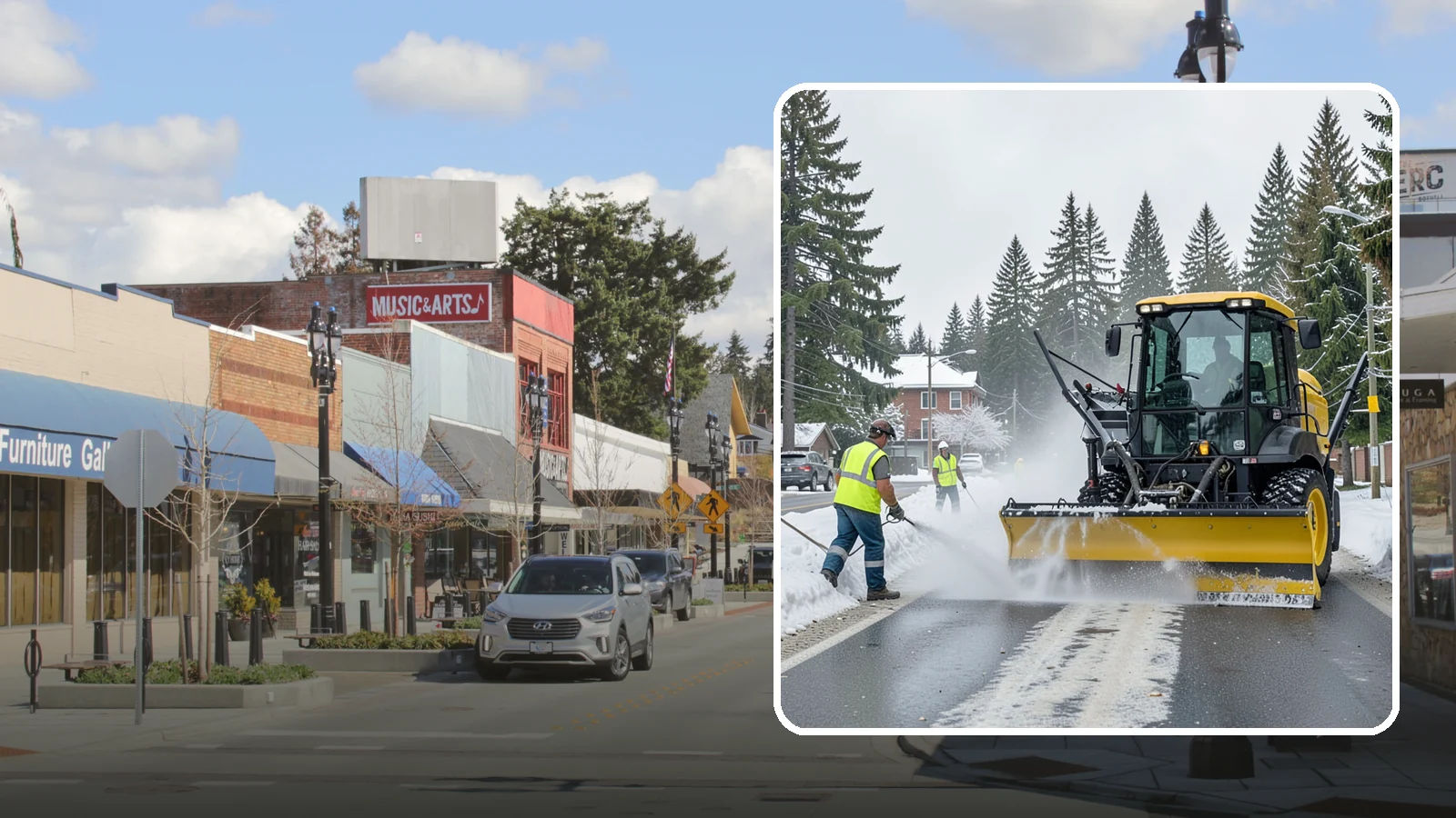 Seasonal Snow Removal Contract in Bothell, King County, WA - A full-season snow and ice contract giving agencies predictable coverage, budgeting, and accountability.