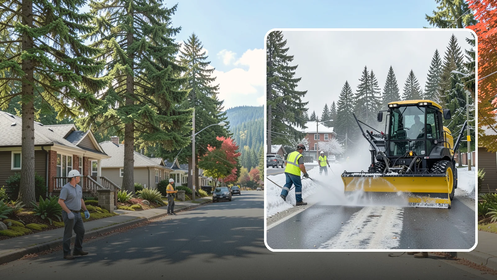 Seasonal Snow Removal Contract in Hunts Point, King County, WA - A full-season snow and ice contract giving agencies predictable coverage, budgeting, and accountability.