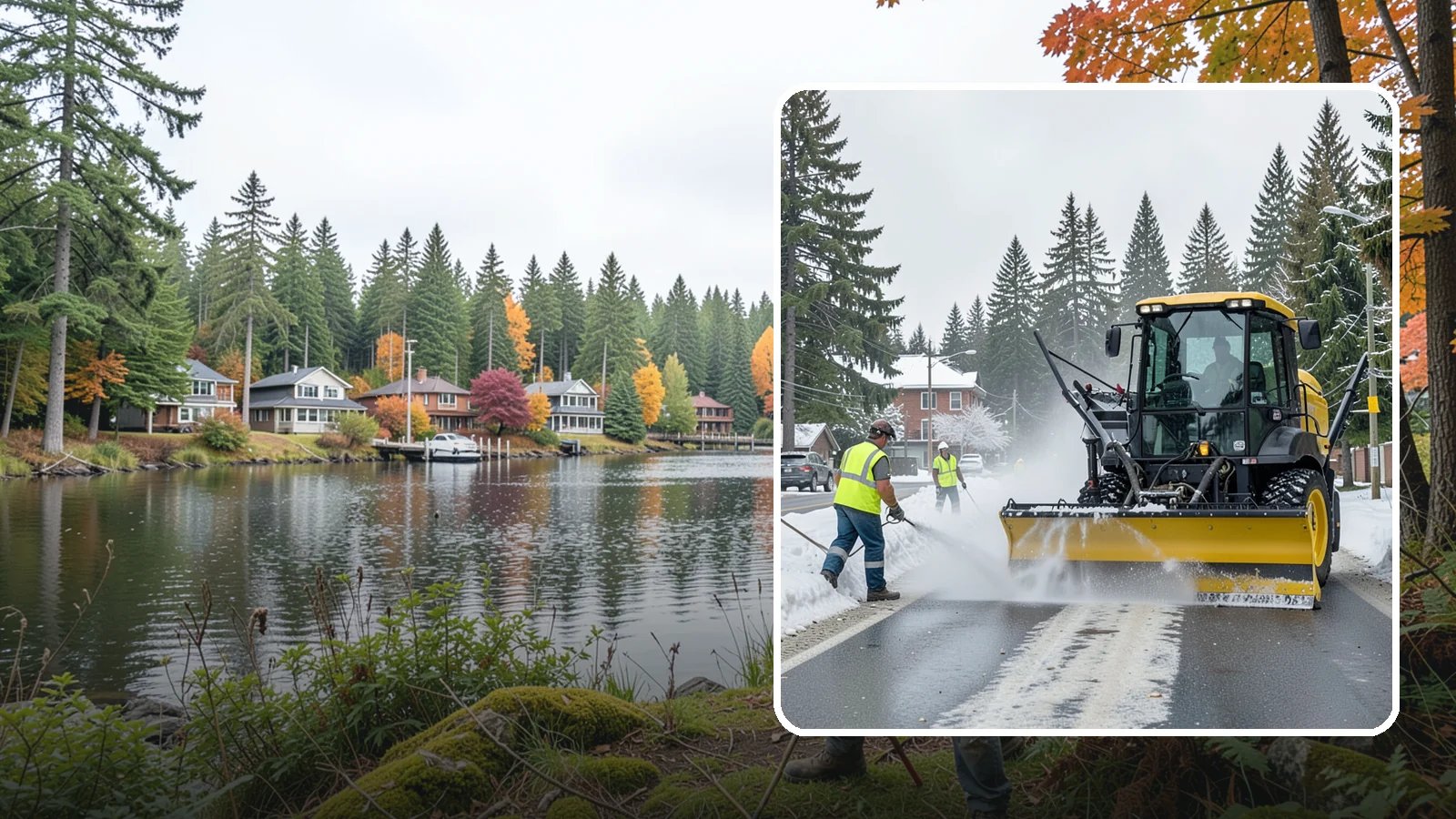Seasonal Snow Removal Contract in La Conner, Skagit County, WA - A full-season snow and ice contract giving agencies predictable coverage, budgeting, and accountability.