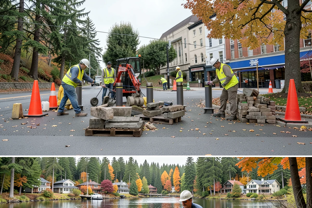 Seasonal Snow Removal Contract in La Conner, Skagit County, WA - Full winter season under a single contract.