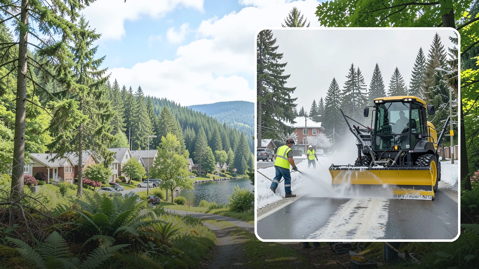 Seasonal Snow Removal Contract in Lake Forest Park, King County, WA - A full-season snow and ice contract giving agencies predictable coverage, budgeting, and accountability.