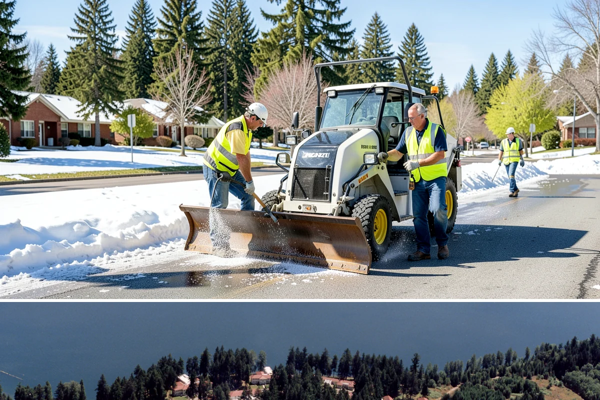 Seasonal Snow Removal Contract in Lakewood, Pierce County, WA - Full winter season under a single contract.