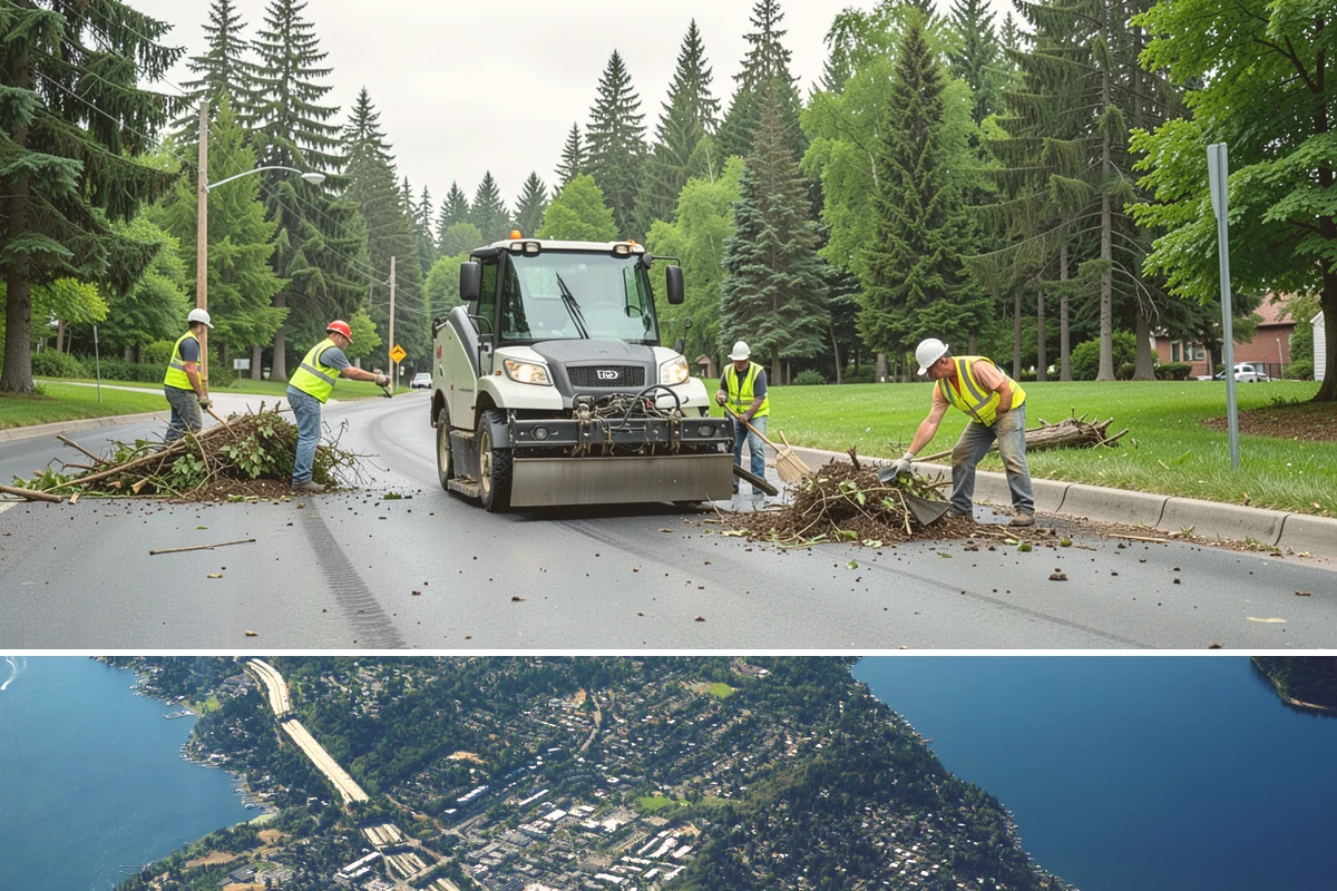 Seasonal Snow Removal Contract in Mercer Island, King County, WA - Full winter season under a single contract.