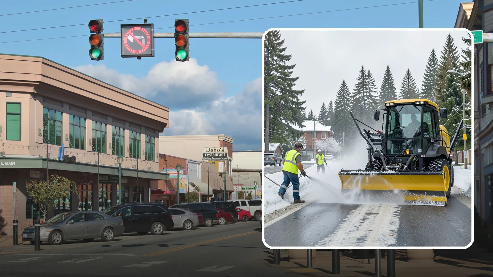 Seasonal Snow Removal Contract in Monroe, Snohomish County, WA - A full-season snow and ice contract giving agencies predictable coverage, budgeting, and accountability.