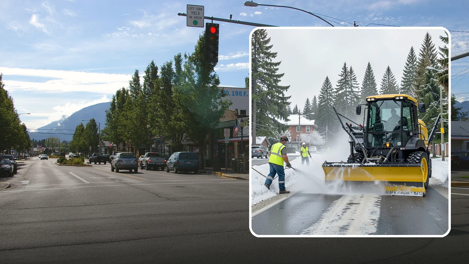 Seasonal Snow Removal Contract in North Bend, King County, WA - A full-season snow and ice contract giving agencies predictable coverage, budgeting, and accountability.