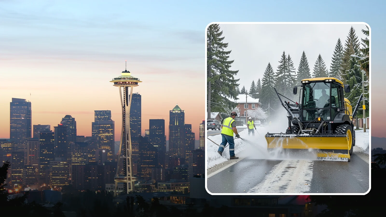 Seasonal Snow Removal Contract in Seattle, King County, WA - A full-season snow and ice contract giving agencies predictable coverage, budgeting, and accountability.