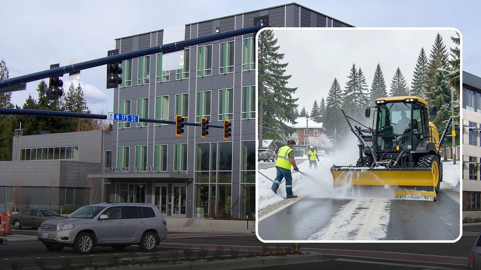 Seasonal Snow Removal Contract in Shoreline, King County, WA - A full-season snow and ice contract giving agencies predictable coverage, budgeting, and accountability.