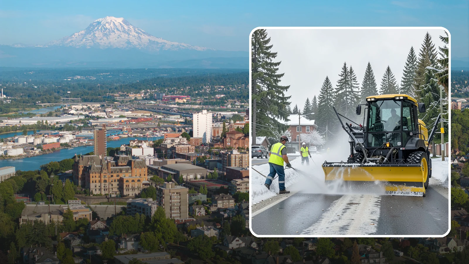 Seasonal Snow Removal Contract in Tacoma, Pierce County, WA - A full-season snow and ice contract giving agencies predictable coverage, budgeting, and accountability.
