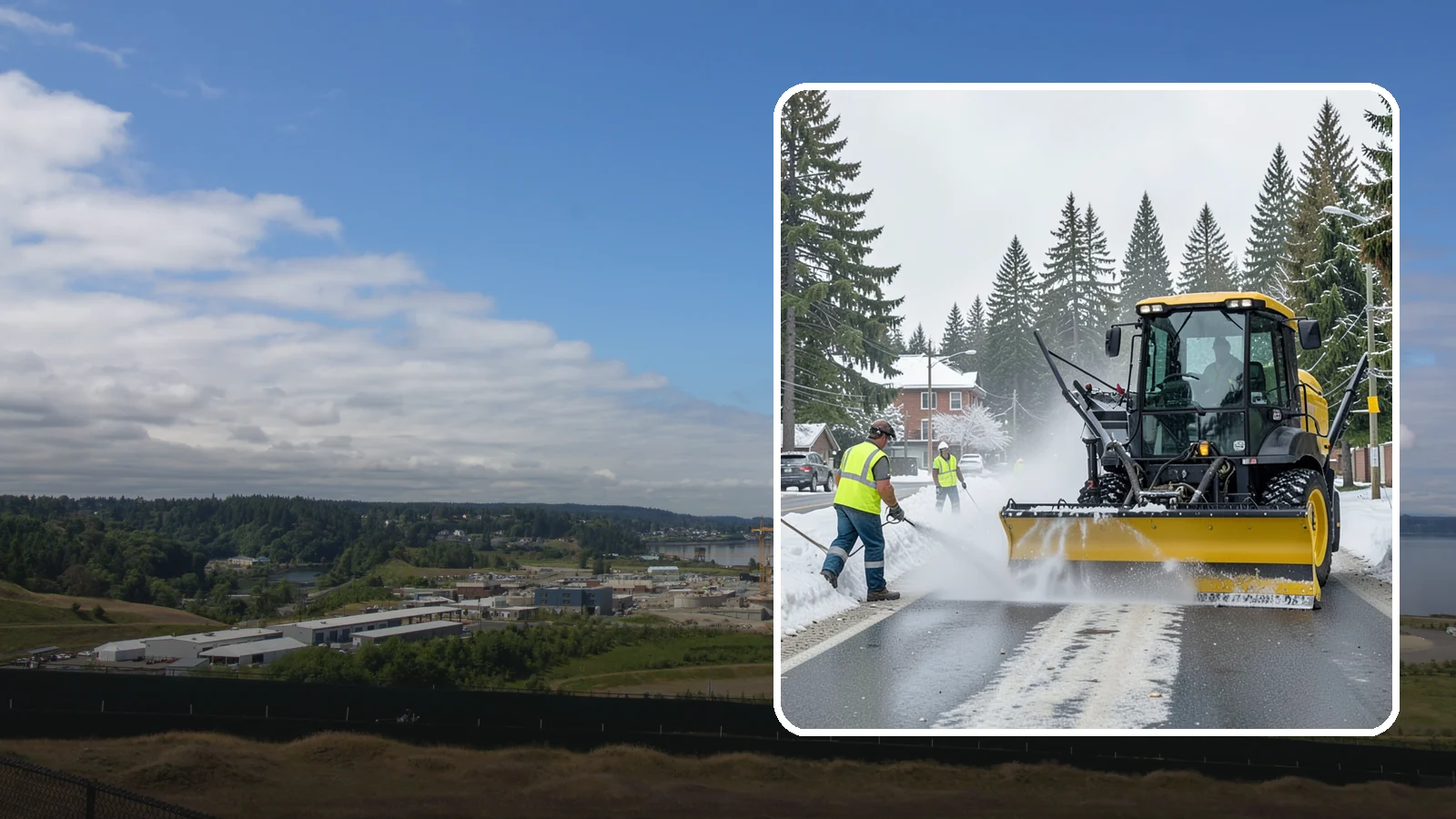 Seasonal Snow Removal Contract in University Place, Pierce County, WA - A full-season snow and ice contract giving agencies predictable coverage, budgeting, and accountability.