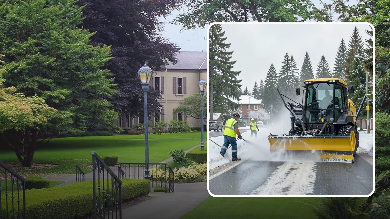 Seasonal Snow Removal Contract in Woodinville, King County, WA - A full-season snow and ice contract giving agencies predictable coverage, budgeting, and accountability.