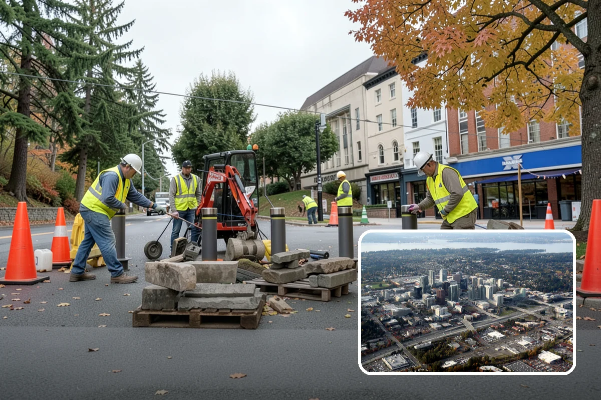 Security Fencing in Bellevue, King County, WA - Deters and delays intrusion at critical infrastructure