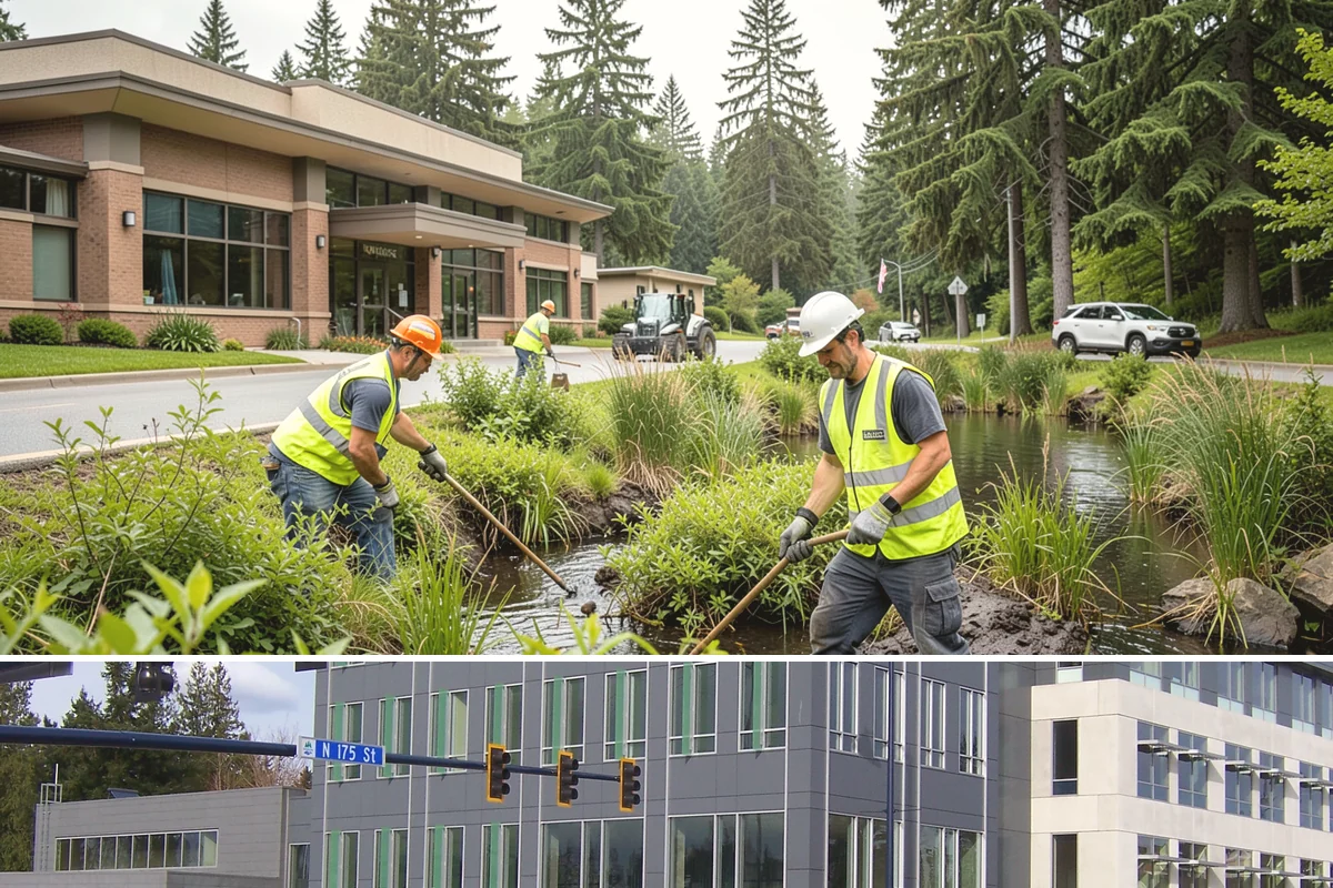 Security Fencing in Shoreline, King County, WA - Security fencing is installed year-round, with project timing coordinated to facility operations and drier ground conditions...