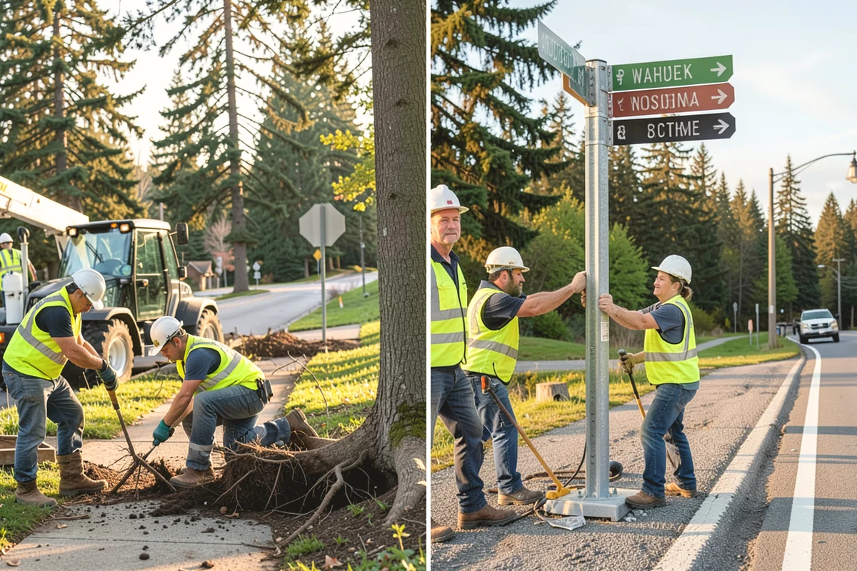 Senior Center Grounds Maintenance in Anacortes, Skagit County, WA - Assess walkways and entrances for mobility and slip hazards