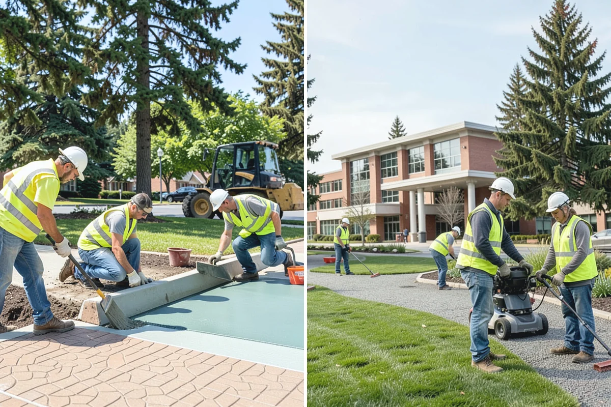 Senior Center Grounds Maintenance in Beaux Arts Village, King County, WA - Assess walkways and entrances for mobility and slip hazards