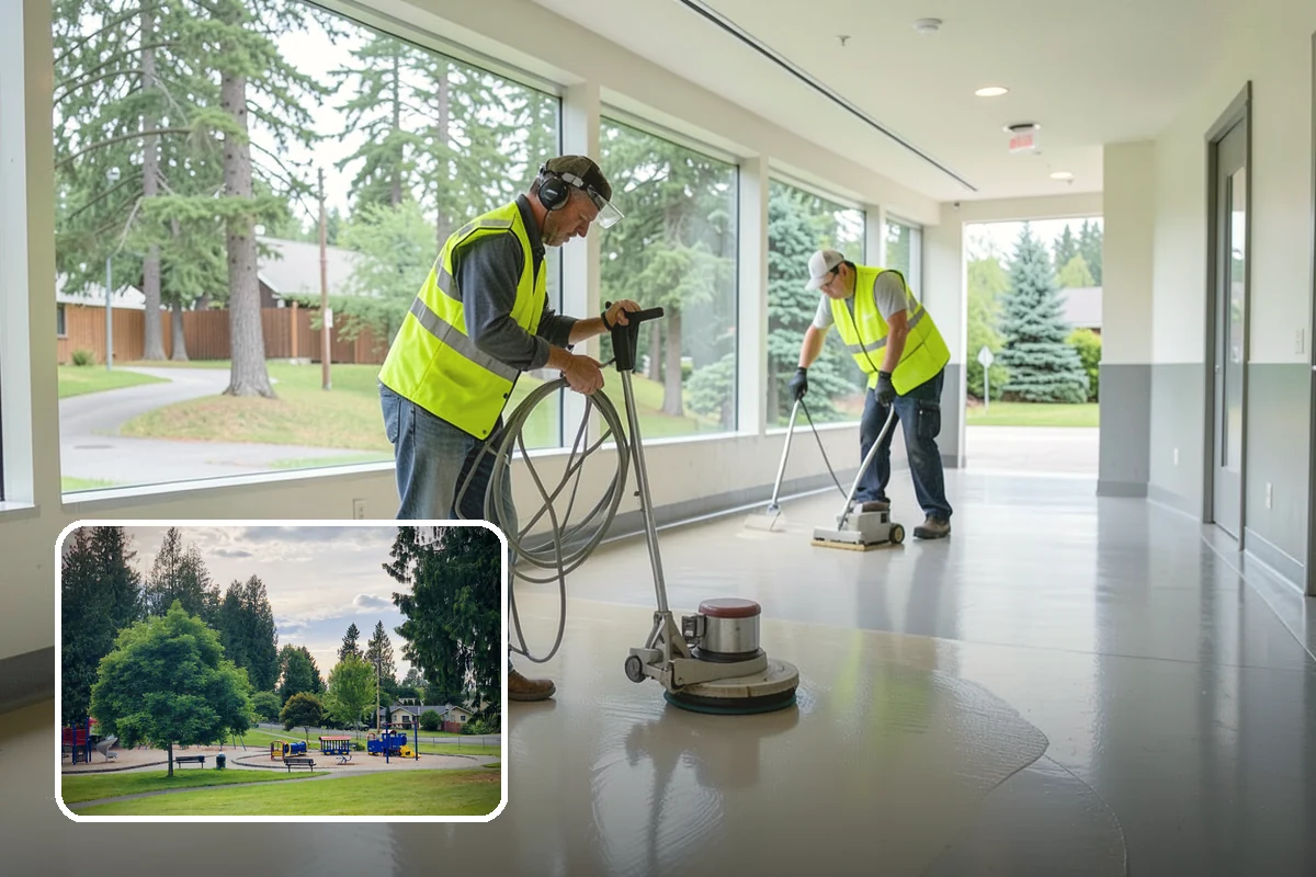 Senior Center Grounds Maintenance in Bonney Lake, Pierce County, WA - Heightened focus on slip, trip, and fall hazards