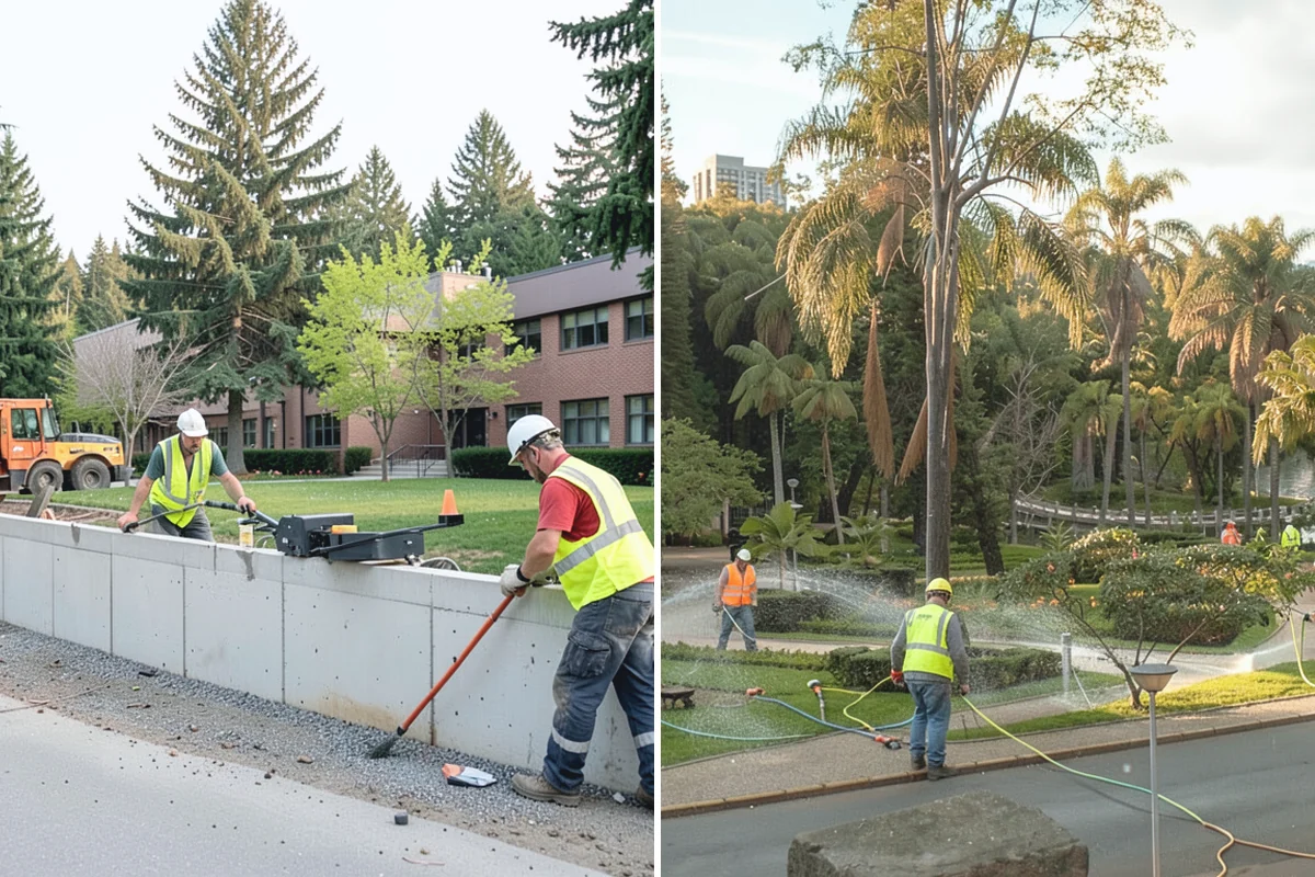 Senior Center Grounds Maintenance in Bonney Lake, Pierce County, WA - Assess walkways and entrances for mobility and slip hazards
