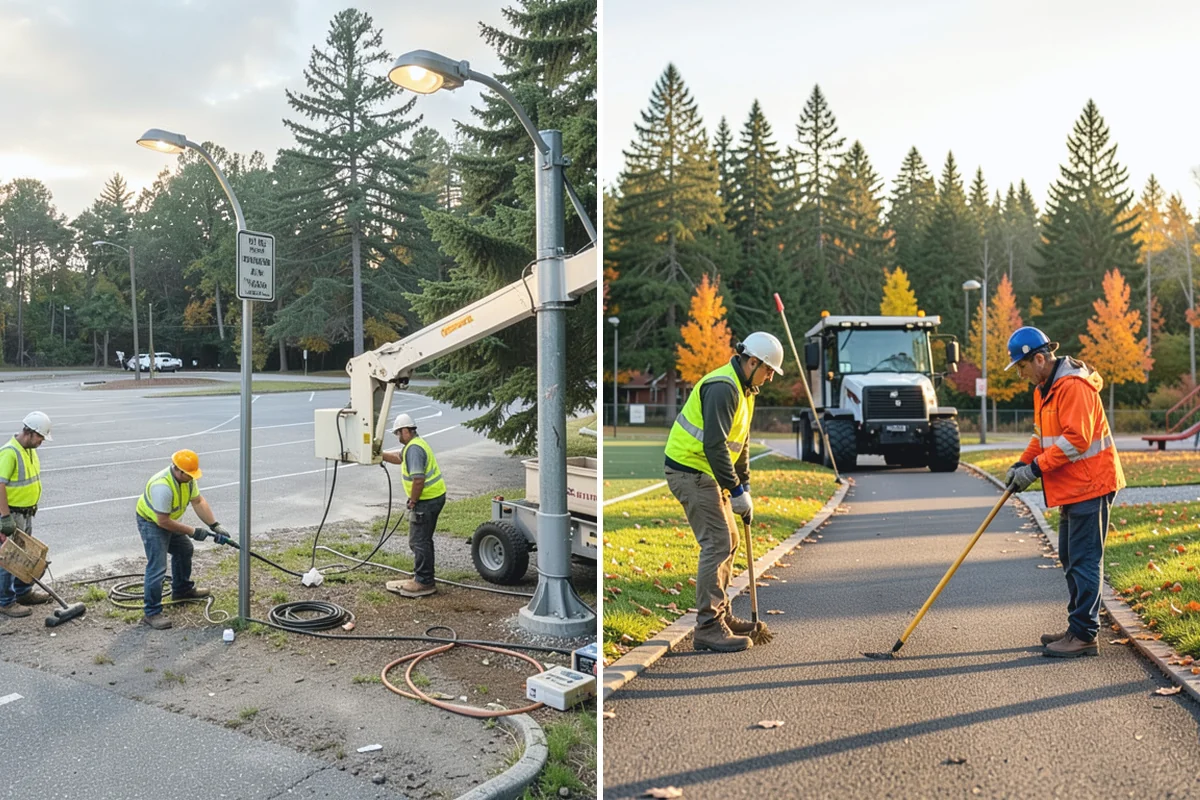 Senior Center Grounds Maintenance in Coupeville, Island County, WA - Assess walkways and entrances for mobility and slip hazards