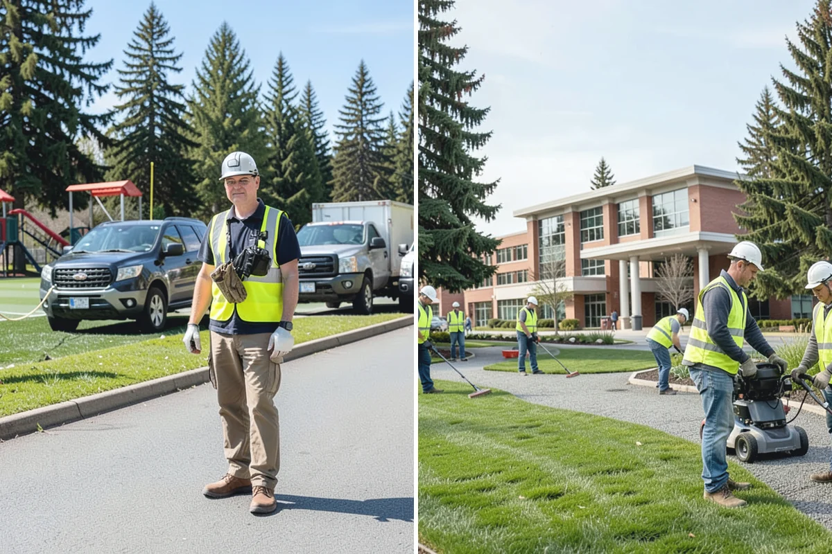 Senior Center Grounds Maintenance in Des Moines, King County, WA - Assess walkways and entrances for mobility and slip hazards