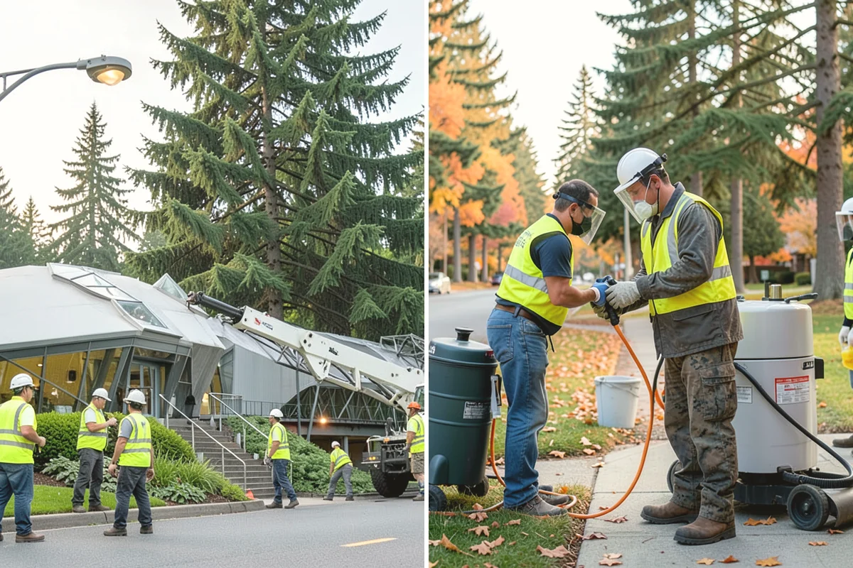 Senior Center Grounds Maintenance in Duvall, King County, WA - Assess walkways and entrances for mobility and slip hazards