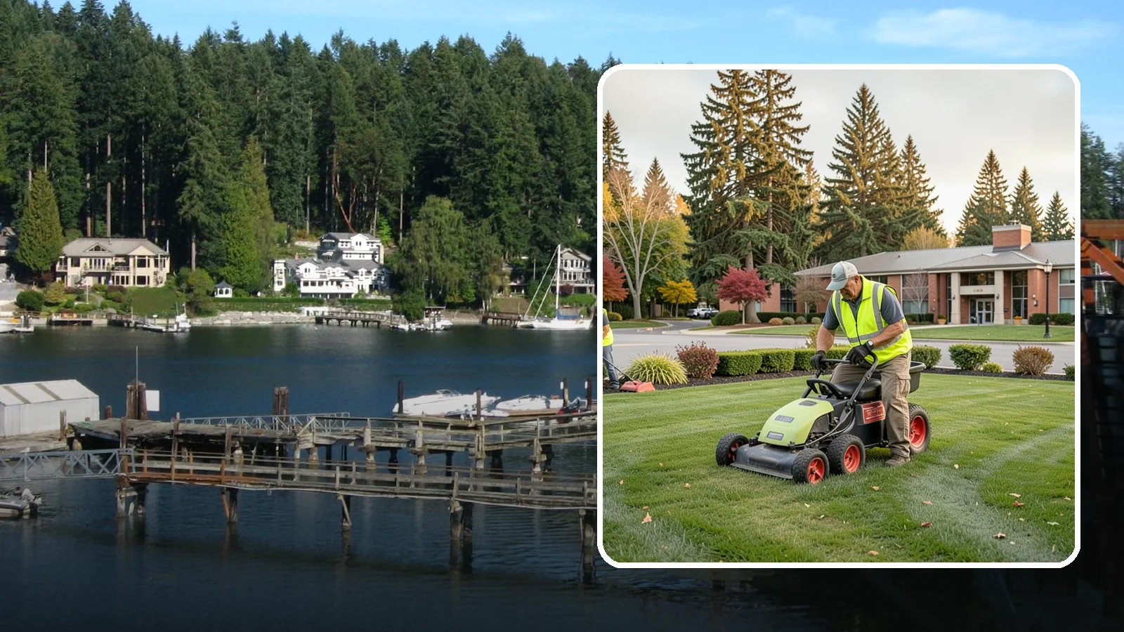 Senior Center Grounds Maintenance in Gig Harbor, Pierce County, WA - Grounds maintenance for senior centers and older-adult facilities across Western Washington communities.