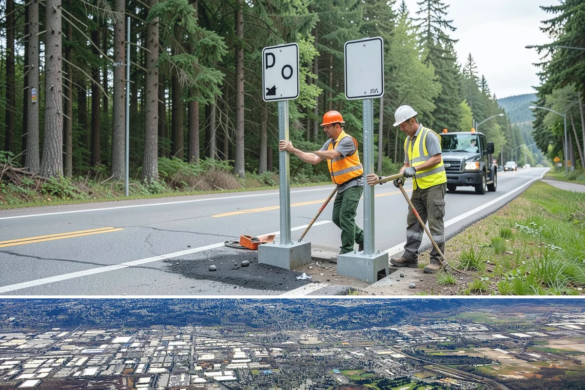 Senior Center Grounds Maintenance in Kent, King County, WA - Moss and leaf removal on walkways is most critical through the wet months from October to March.