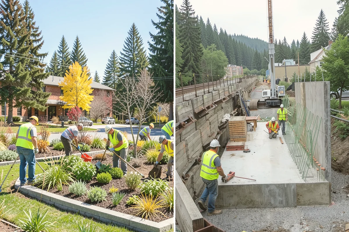 Senior Center Grounds Maintenance in Kirkland, King County, WA - Assess walkways and entrances for mobility and slip hazards