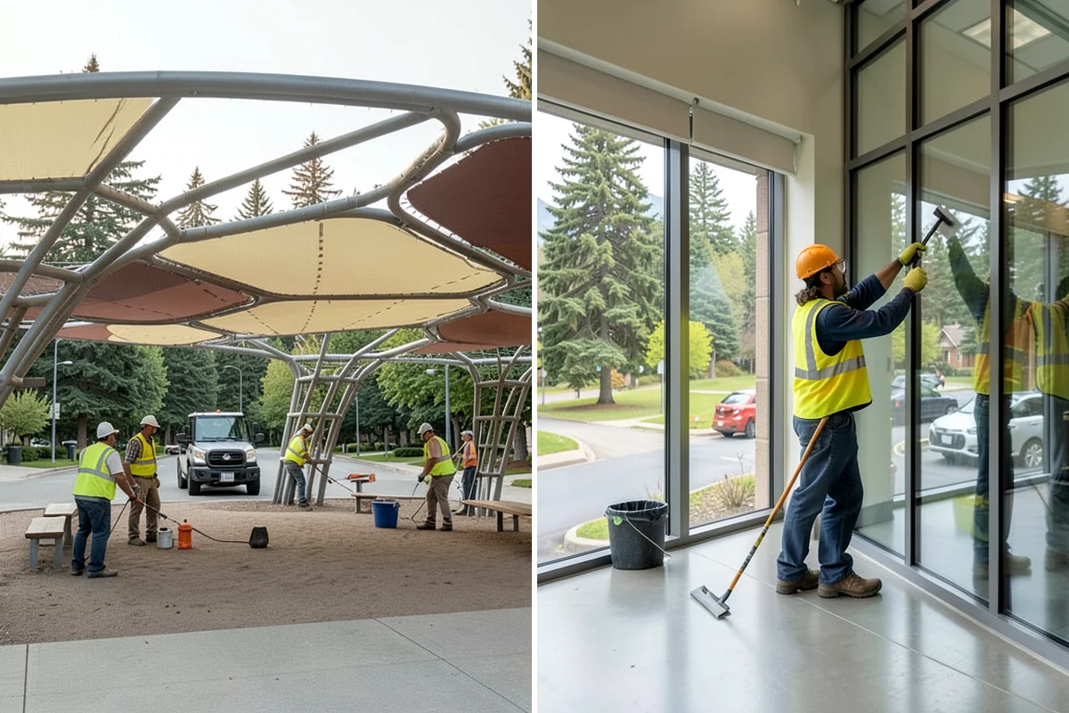 Senior Center Grounds Maintenance in Lake Forest Park, King County, WA - Assess walkways and entrances for mobility and slip hazards