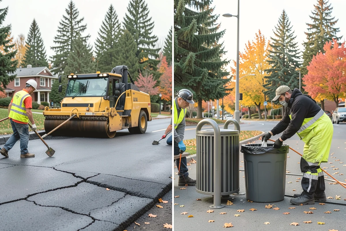 Senior Center Grounds Maintenance in Monroe, Snohomish County, WA - Assess walkways and entrances for mobility and slip hazards