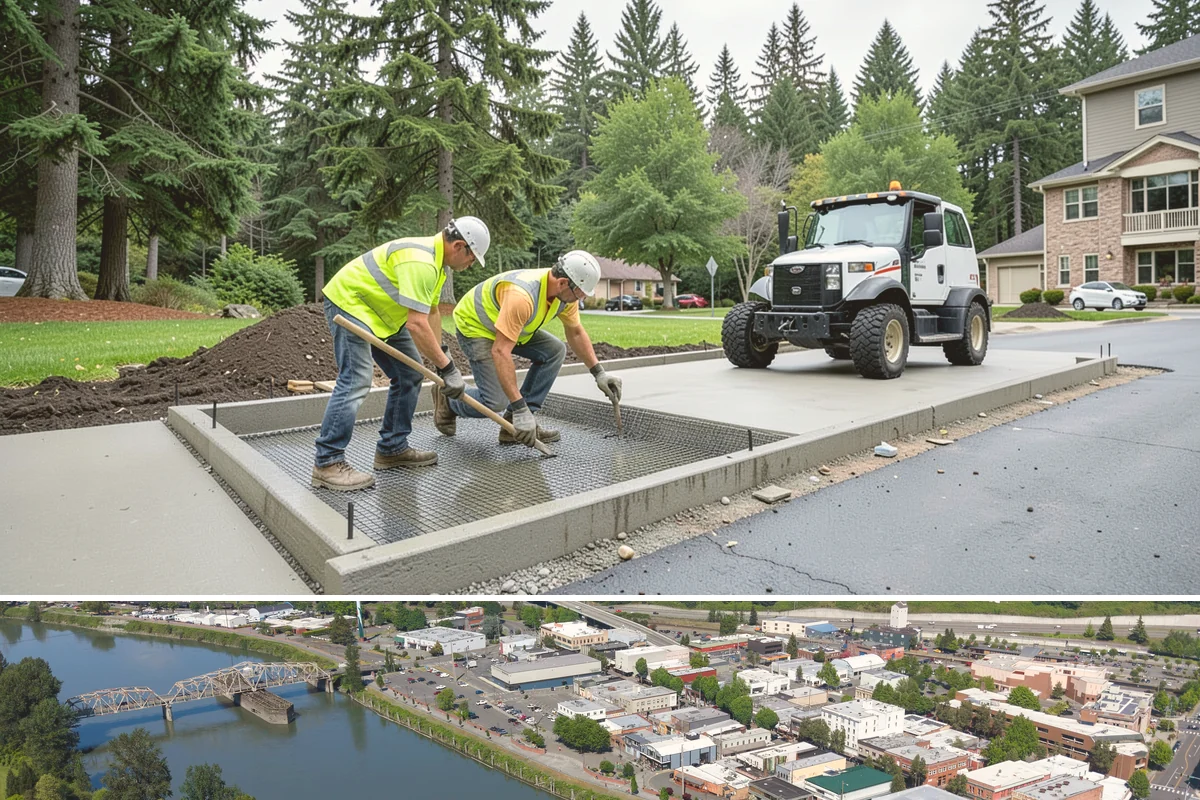 Senior Center Grounds Maintenance in Mount Vernon, Skagit County, WA - Moss and leaf removal on walkways is most critical through the wet months from October to March.